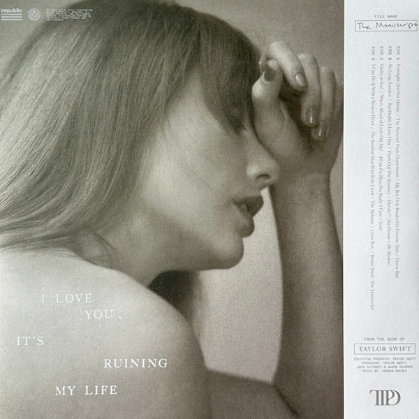 Vinyl Record Taylor Swift - The Tortured Poets Department - Coloured LP - img.1