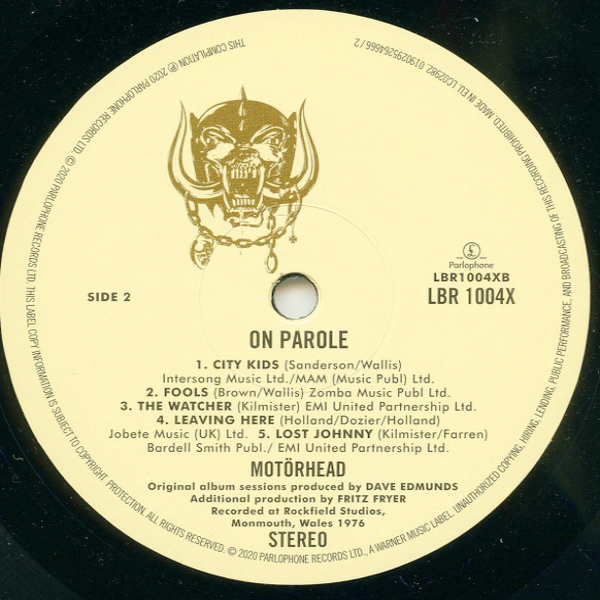 Vinyl Record Motorhead – On Parole LP - img.8