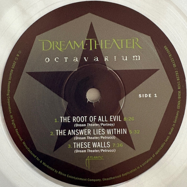 Vinyl Record Dream Theater – Octavarium (Clear Vinyl) - 2LP - img.6