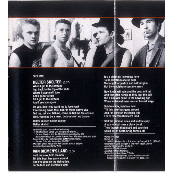 Сassette Tape U2 - Rattle And Hum - img.6