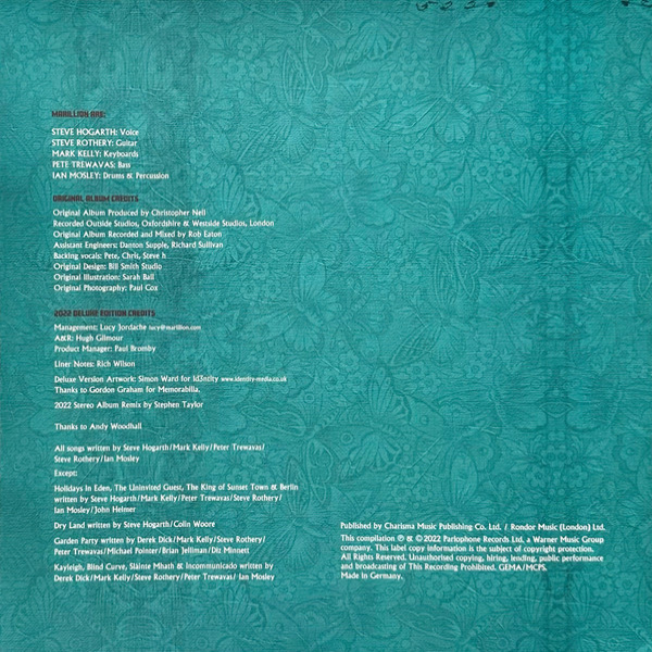 Vinyl Record Marillion – Holidays In Eden (Deluxe Edition) - 3LP - img.26