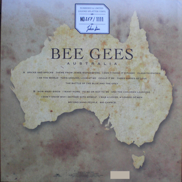 Vinyl Record Bee Gees - Australia (Marbled, Limited) LP - img.1
