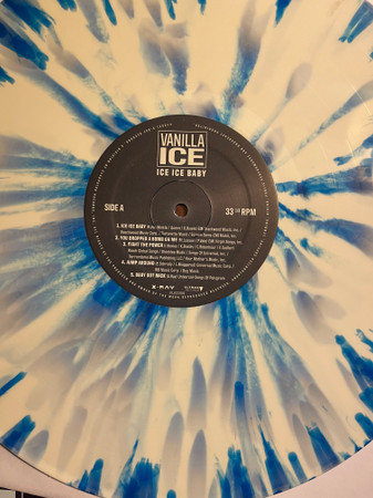 Vinyl Record Vanilla Ice – Ice Ice Baby - White & Blue Splatter LP - img.1
