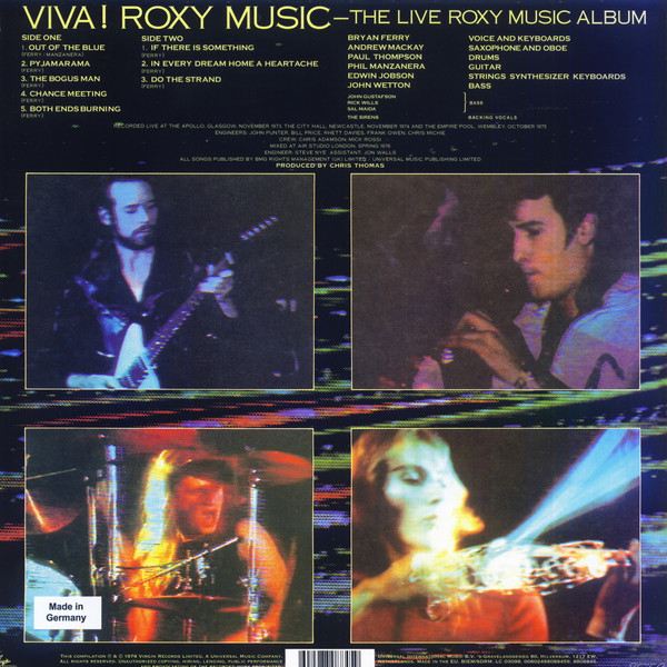 Vinyl Record Roxy Music - Viva! Roxy Music (Gold) (RSD26) LP - img.1
