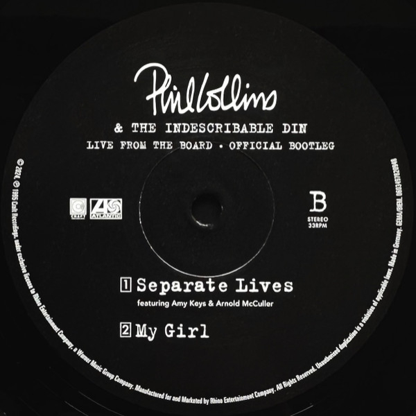 Vinyl Record Phil Collins – Live From The Board - Official Bootleg LP - img.5