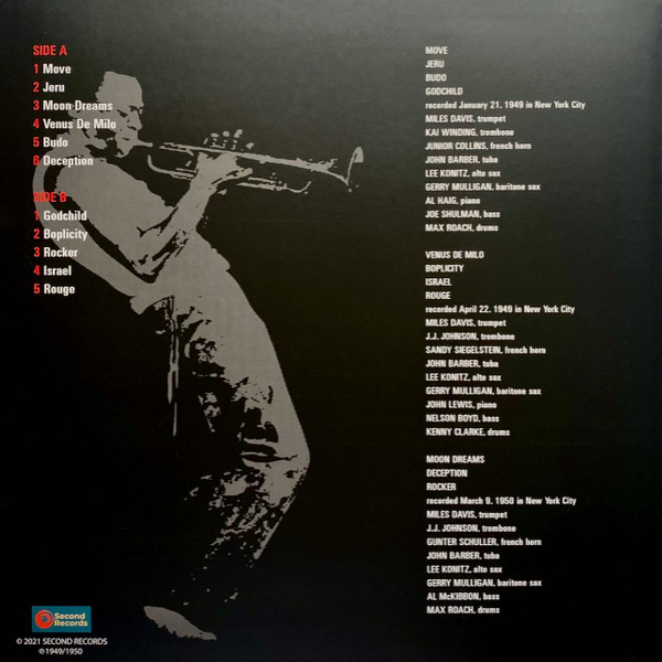 Vinyl Record Miles Davis – Birth Of The Cool (Red) LP - img.1
