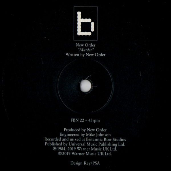 Vinyl Record New Order - Murder (Remastered edition) LP - img.3