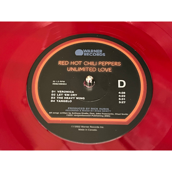 Vinyl Record Red Hot Chili Peppers - Unlimited Love - 2022 Apple Red Vinyl 2LP - img.5
