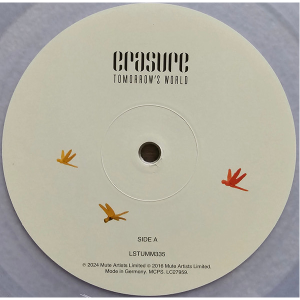 Vinyl Record Erasure - Tomorrow's World - Clear LP - img.5
