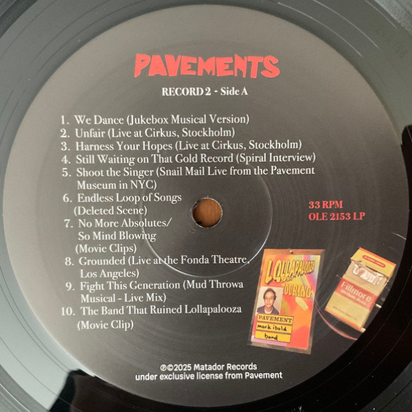 Vinyl Record Pavement - Pavements (Original Motion Picture Soundtrack) - 2LP - img.6