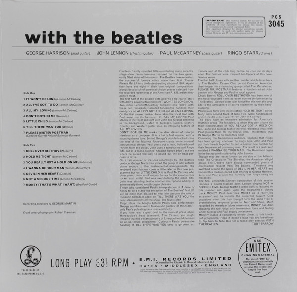 Vinyl Record THE BEATLES WITH THE BEATLES - img.3