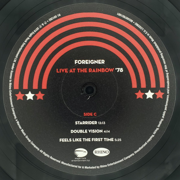 Vinyl Record Foreigner - Live At The Rainbow 78 - 2LP - img.4