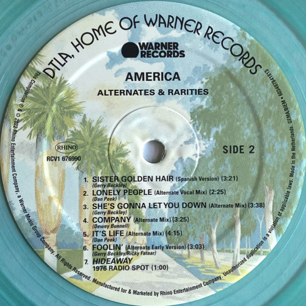 America - Alternates & Rarities (Coloured Green Clear) LP - img.3