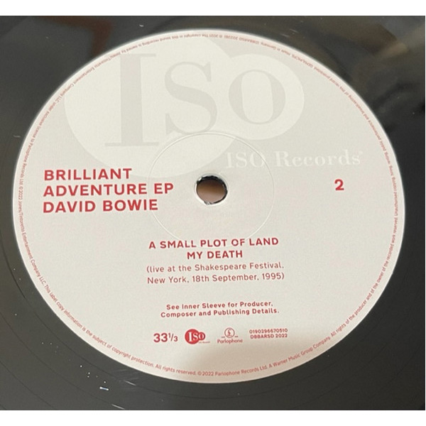 Vinyl Record David Bowie – Brilliant Adventure EP RSD2022 LP - img.3