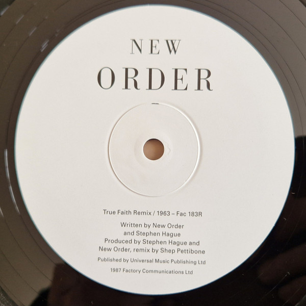 Vinyl Record New Order - True Faith Remix LP - img.5