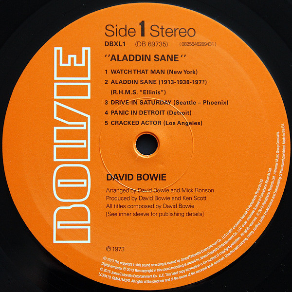 Vinyl Record David Bowie - Aladdin Sane - LP - img.3