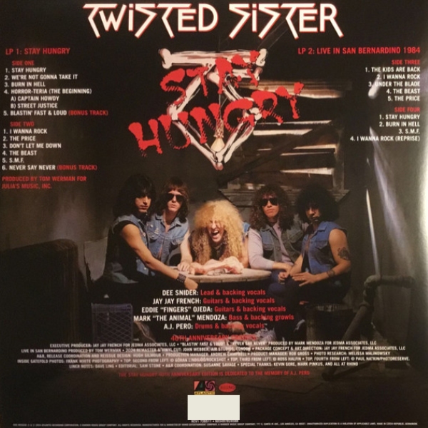 Vinyl Record Twisted Sister - Stay Hungry (40th Anniversary Edition,Translucent Red) - 2LP - img.2