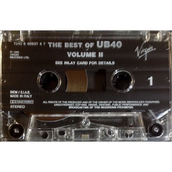 Сassette Tape UB40 - The Best Of UB 40 Volume Two - img.3
