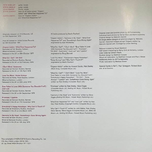 Vinyl Record Buzzcocks – Singles Going Steady (2019 Remastered Version) LP - img.11