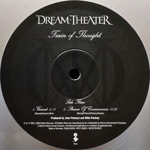 Vinyl Record Dream Theater - Train Of Thought (Clear) - 2LP - img.4