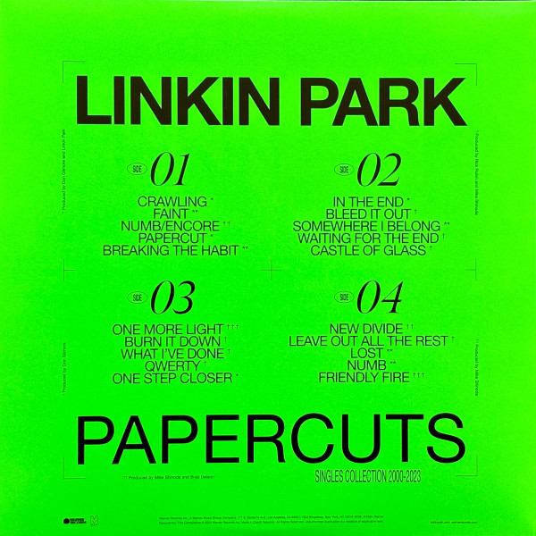 Vinyl Record Linkin Park – Papercuts - Collection 2000 - 2023 - 2LP - img.1