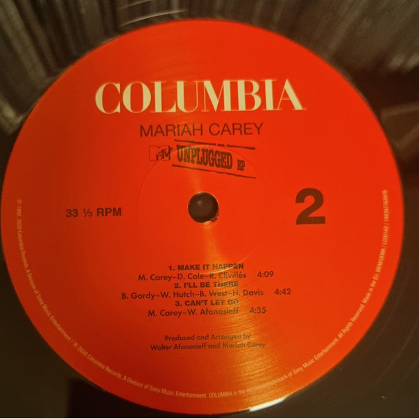 Vinyl Record Mariah Carey – MTV Unplugged LP - img.4