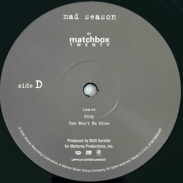 Vinyl Record Matchbox Twenty - Mad Season - 2LP - img.6
