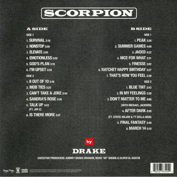 Vinyl Record Drake Scorpion LP - img.1