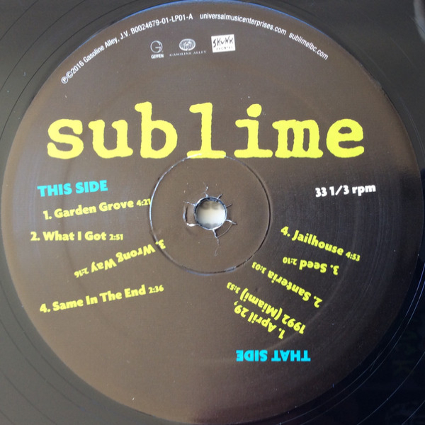 Vinyl Record Sublime - Sublime - 2LP - img.4