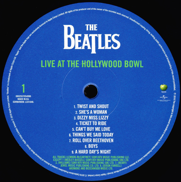 Vinyl Record The Beatles - Live At The Hollywood Bowl - img.2