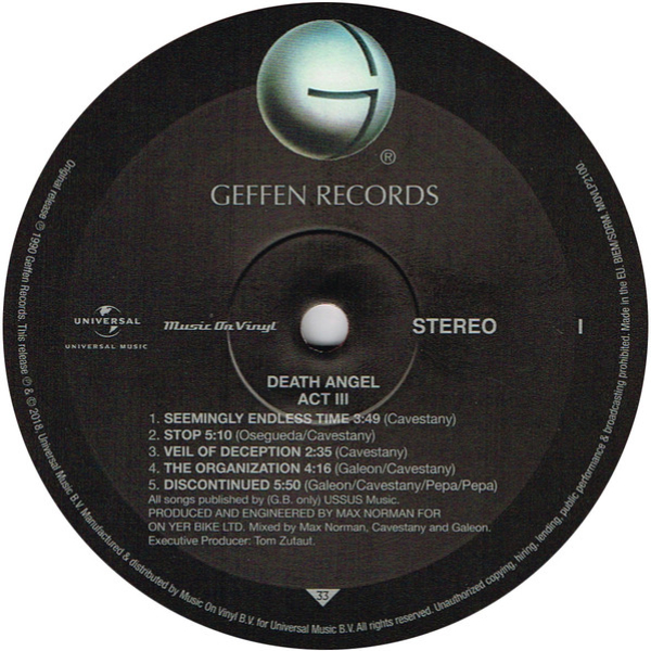 Vinyl Record Death Angel - Act III (Limited Edition Red Translucent) LP - img.3