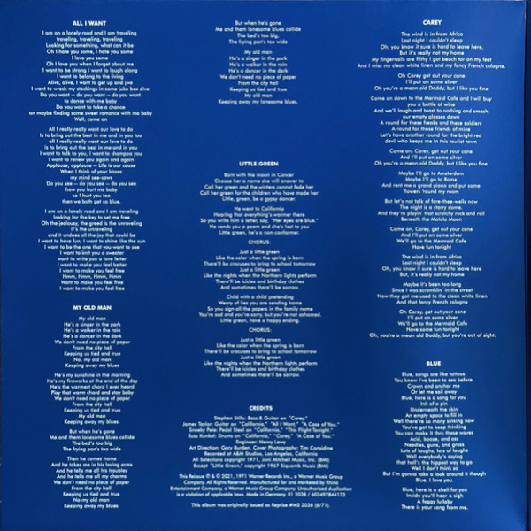 Vinyl Record Joni Mitchell - Blue LP - img.2