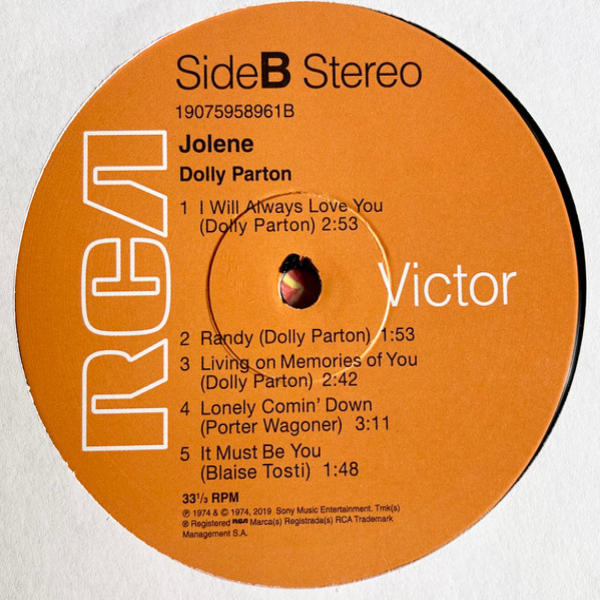 Vinyl Record Dolly Parton - Jolene LP - img.3