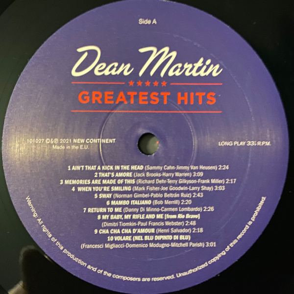 Vinyl Record Dean Martin - Greatest Hits LP - img.2
