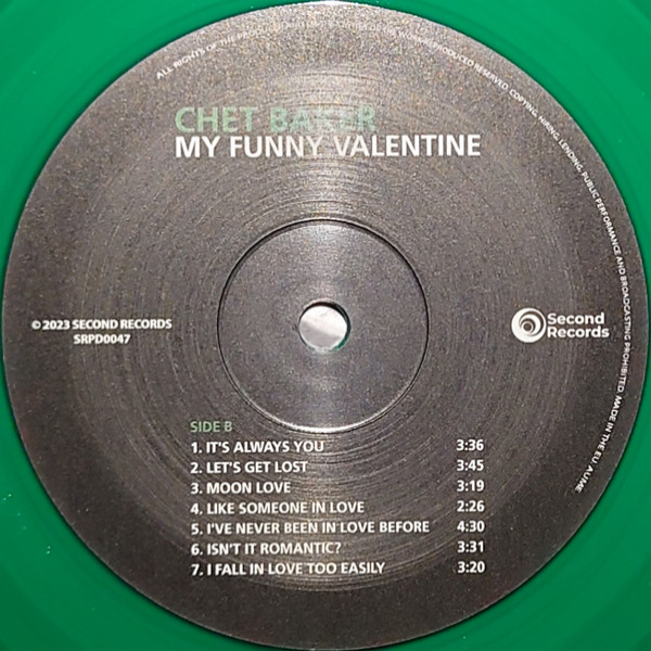 Vinyl Record Chet Baker – My Funny Valentine (Green) LP - img.3