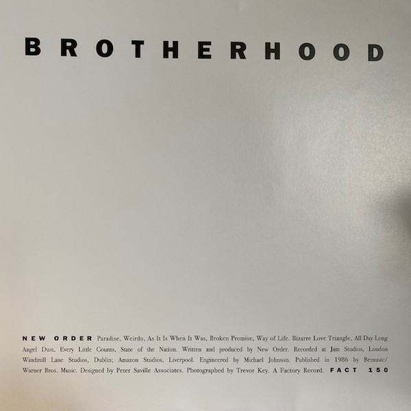 Vinyl Record New Order - Brotherhood (Black) LP - img.4