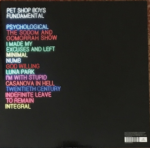 Vinyl Record Pet Shop Boys - Fundamental - LP - img.1
