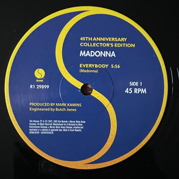 Vinyl Record Madonna - Everybody (Black Friday 2022 Release) LP - img.4