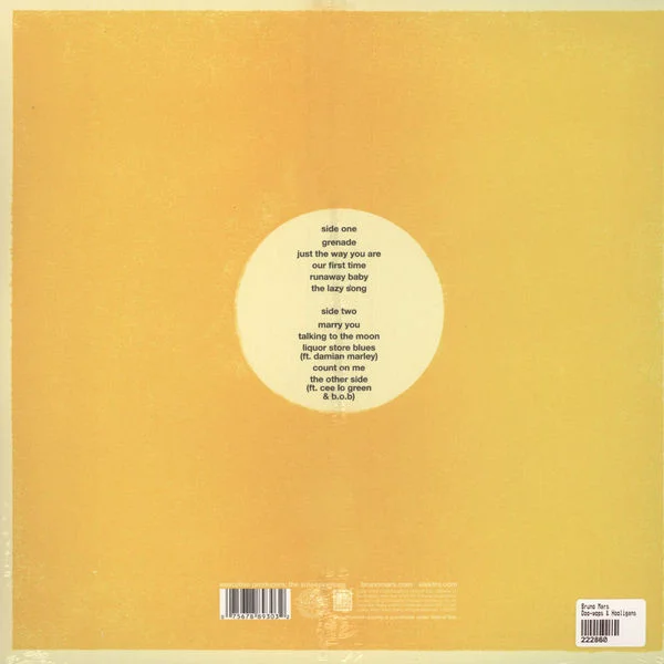 Vinyl Record Bruno Mars - Doo-Wops & Hooligans - img.1