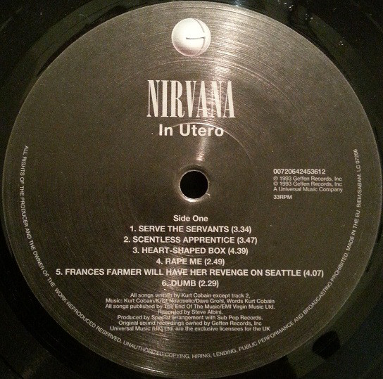 Vinyl Record Nirvana - In Utero - img.2