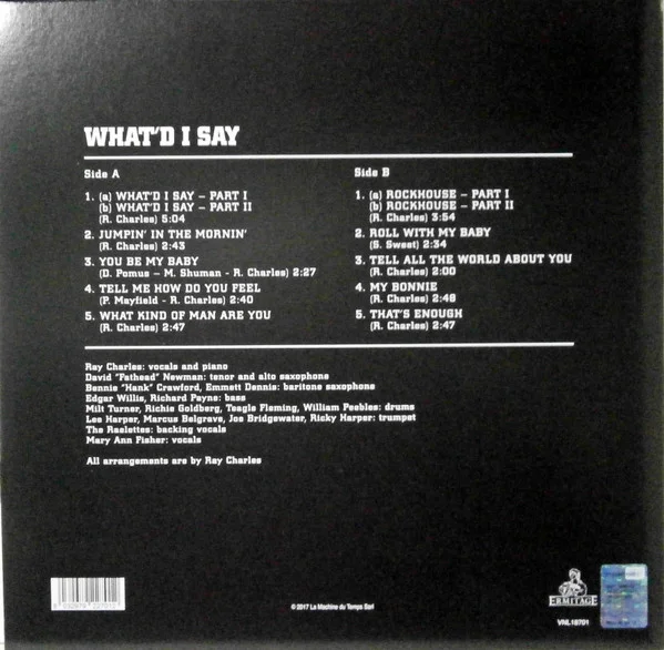 Vinyl Record Ray Charles – What'd I Say LP - img.1
