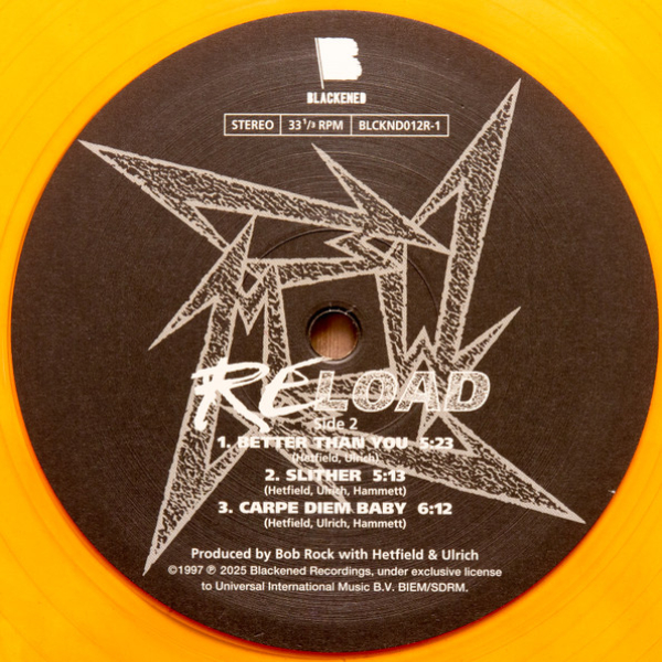 Vinyl Record Metallica - Reload (Yellow Translucent) - 2LP - img.5