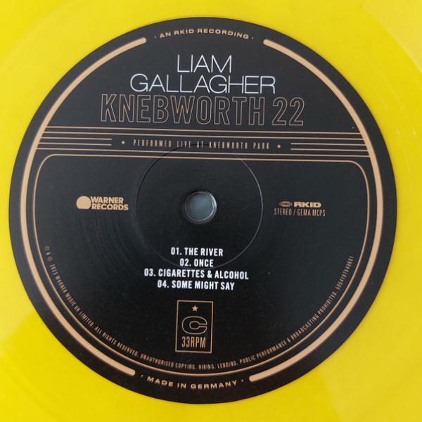 Vinyl Record Liam Gallagher - Knebworth 22 (Yellow) - 2LP - img.5