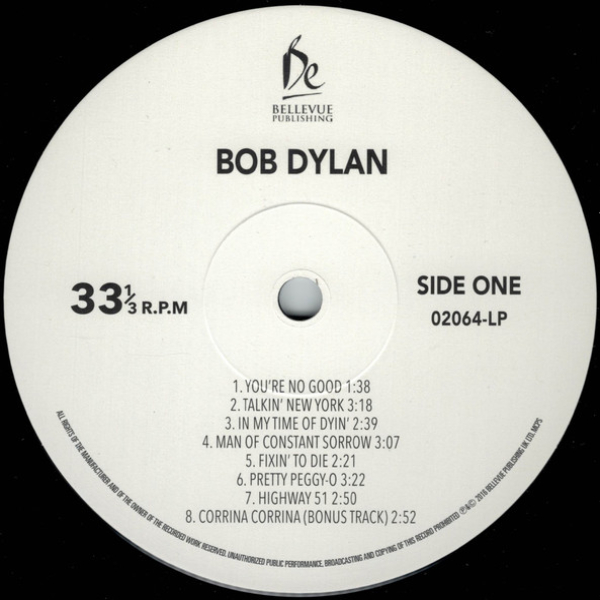 Vinyl Record Bob Dylan – Bob Dylan LP - img.2