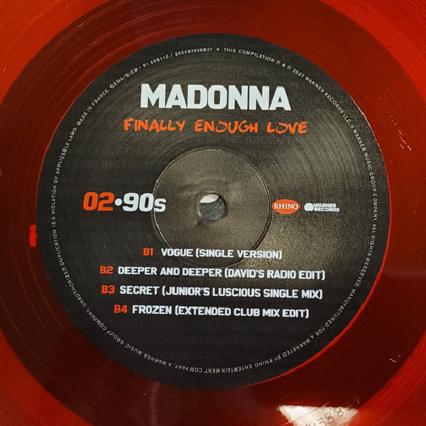 Vinyl Record Madonna - Finally Enough Love (Red, Limited) - 2LP - img.5
