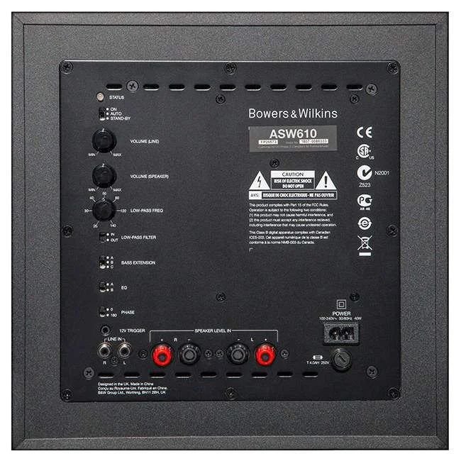 Subwoofer Bowers & Wilkins ASW610 Matte Black - img.3