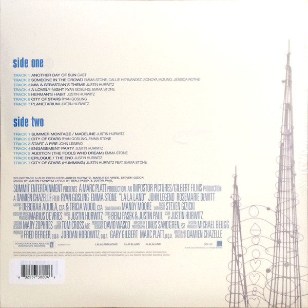 Vinyl Record Justin Hurwitz - La La Land (Original Motion Picture Soundtrack) - LP - img.1