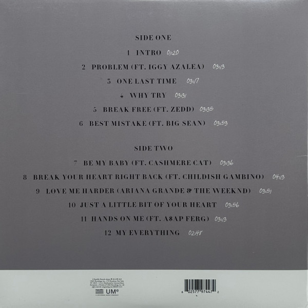 Vinyl Record Ariana Grande – My Everything - LP - img.1