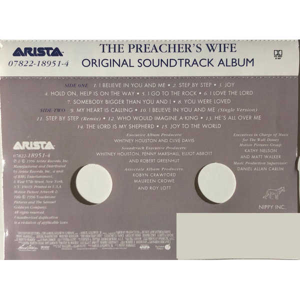Сassette Tape Whitney Houston - The Preachers Wife - img.1