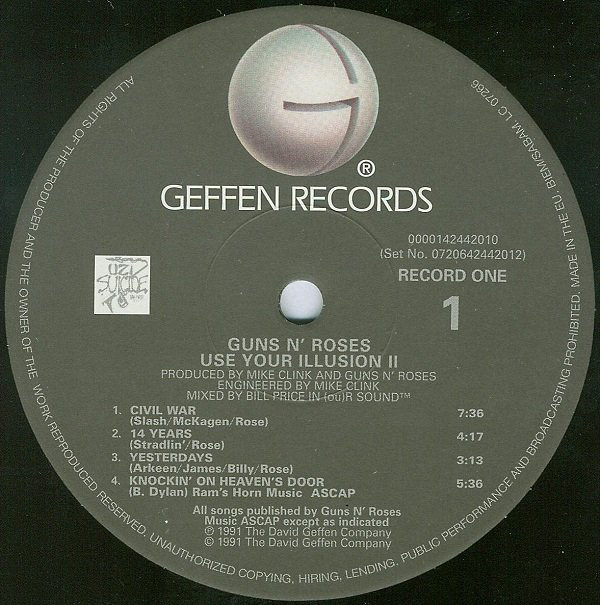 Vinyl Record Guns N' Roses - Use Your Illusion II - img.2